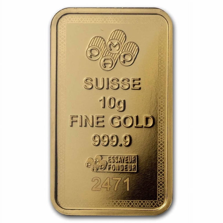 PAMP 10g Ayatul Kursi Precious Metal Gold Bullion Bar - Walmart.com