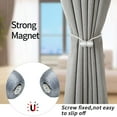 thumbnail image 2 of 4/6 Pcs Magnetic Curtain Tiebacks, Modern Simple Style Curtain Tiebacks, Decorative Drape Ties and Holdbacks Holder for Window Draperies, Curtain Clips Rope Straps Magnet Home Office, 2 of 5