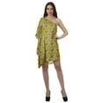 thumbnail image 4 of Moomaya Printed Shoulder Summer Dress Womens Cocktail Dresses Beach Dress, 4 of 6