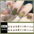 thumbnail image 1 of YKHMYB 24 Piezas Por Caja De Camelia Fresca Y Elegante Con Uñas Brillante Perla Transparente Mejora De , Postizas Blancas Simples Y Atmosféricas Gao Jinjia unisex, 1 of 2