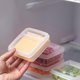 thumbnail image 5 of Caja de almacenamiento de queso y mantequilla, refrigerador portátil, organizador de mantenimiento fresco de frutas y verduras, contenedor de queso transparente, 2 uds., 5 of 5