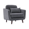 thumbnail image 2 of Serta Sierra - Fauteuil - accent - polyester, Lin, Suède Microfibre - Gris Ardoise, 2 of 8