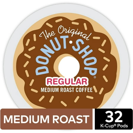 The Original Donut Shop Regular, Coffee Keurig K-Cup Pods, Medium Roast, 32 (Best Donut Shop In Austin Tx)