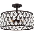 thumbnail image 2 of Quoizel Alexandria Large Semi Flush Mount in Palladian Bronze, 2 of 5