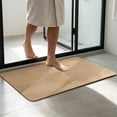 thumbnail image 4 of Zynviq Solid Color Bathroom Rugs 15.7" X 23.6" Bath Rugs Rubber Absorbent Khaki Rectangular Washable Small Rug for Toilet, 4 of 6