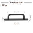 thumbnail image 2 of Uxcell 2pcs Adhesive Cabinet Handle 5.8" Drawer Handles Pulls for Closet Door, Black, 2 of 5