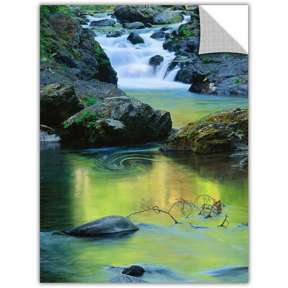 Dean Uhlinger Sol Duc River Reflections, Art Appeelz Removable Wall Art Graphic