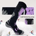 thumbnail image 4 of Grofry 1 Pair Unisex Winter Socks High-tube Geometric Patterned Socks for Hiking Sports Machine Washable Keep Warm Anti-slip Daily Stockings, 4 of 8