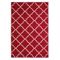 thumbnail image 1 of Furnish My Place Indoor Contemporary Trellis Rug with Jute Backing - 7 ft. 8 in. x 9 ft. 8 in, Red, Modern Geometric, Area Rug for Living Room, Bedroom, Hallway, 1 of 9
