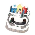 thumbnail image 1 of Music Xmas Music Box Resin Rotating Light Up Train Musical Box Tabletop Ornament for Holiday Home Decor, 1 of 7