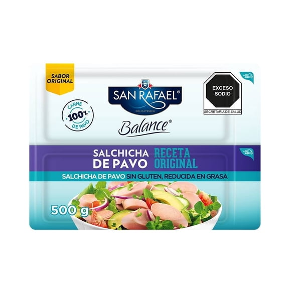 Salchicha de pavo San Rafael Balance 500 g