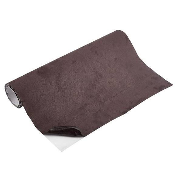 1pc Velvet Fabrics Self-adhesive Fabric Rectangle Coffee 1400x315x0.5mm