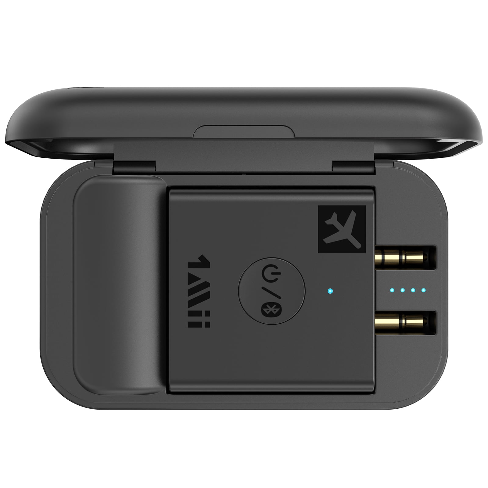 1Mii B05 Airplane Bluetooth 5.3 Adapter for Headphones In flight Wireless Adapter With Charging Case