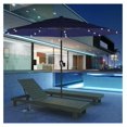 Jiowenm 11ft Patio Umbrella with Solar Lights 3Tiers Outdoor Table