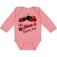 thumbnail image 3 of Inktastic My Nana Loves Me with Cute Ladybugs Boys or Girls Long Sleeve Baby Bodysuit, 3 of 5