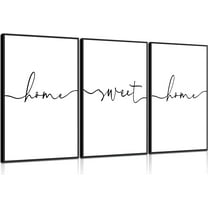 Farmhouse Home Wall Art Home Sweet Home Canvas Paintings Rustic Wall Decor Family Sweet Quotes Posters Prints for Living Room Bedroom Kitchen Above Bed Artwork Pictures Unframed