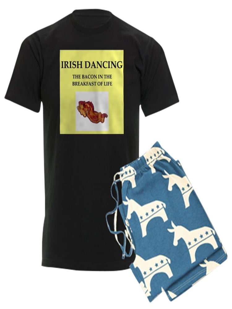 CafePress CafePress Irish Dancing Pajamas Men's Dark Pajamas