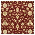 thumbnail image 6 of SAFAVIEH Lyndhurst Pearl Traditional Bordered Area Rug, Red/Ivory, 8' x 8' Round, 6 of 10