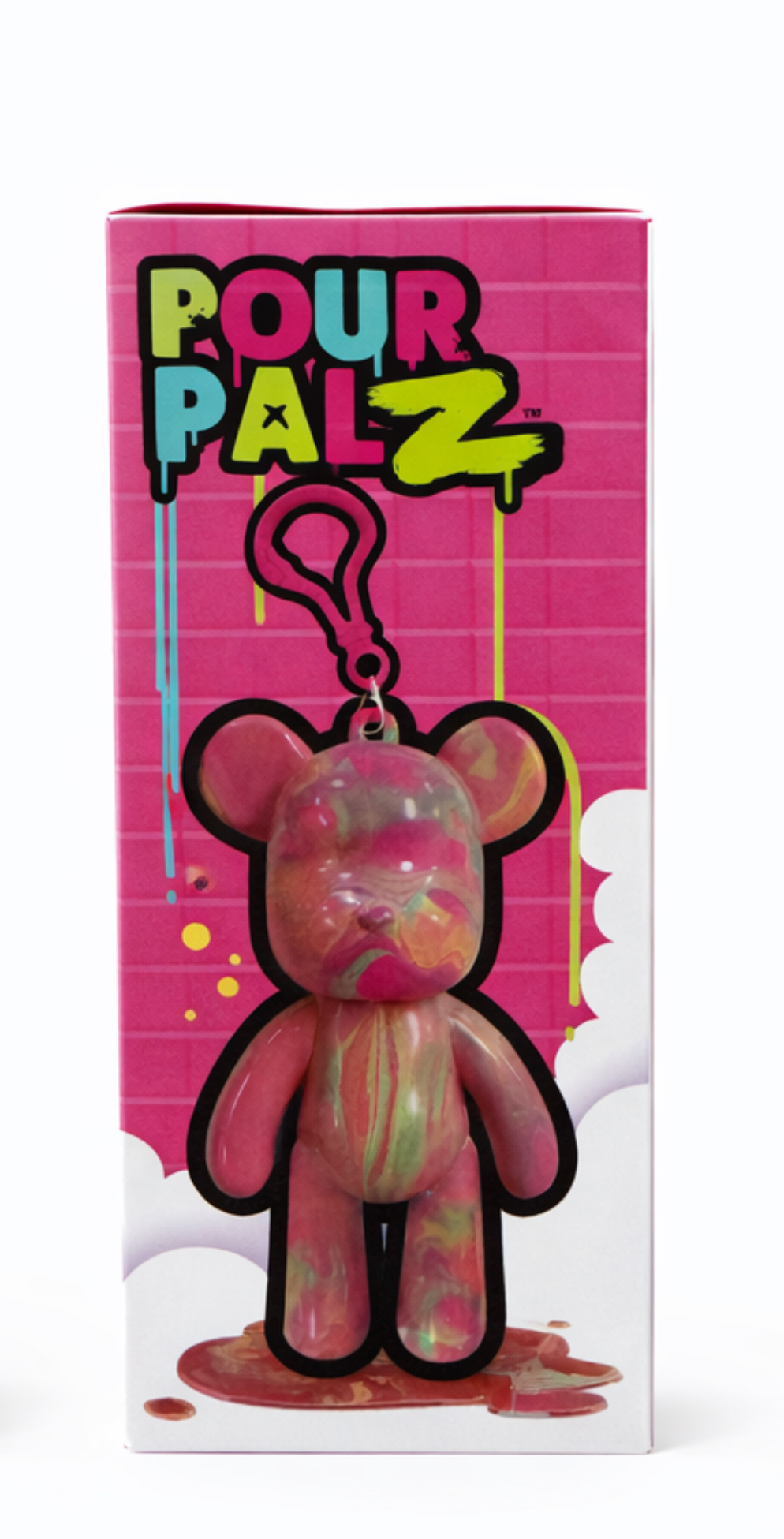 Toy Monster Pour Palz DIY Paint Bear Mini Keychain "Colors May Vary"