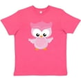 thumbnail image 3 of Inktastic Cute Pink Spring Owl Youth T-Shirt, 3 of 5