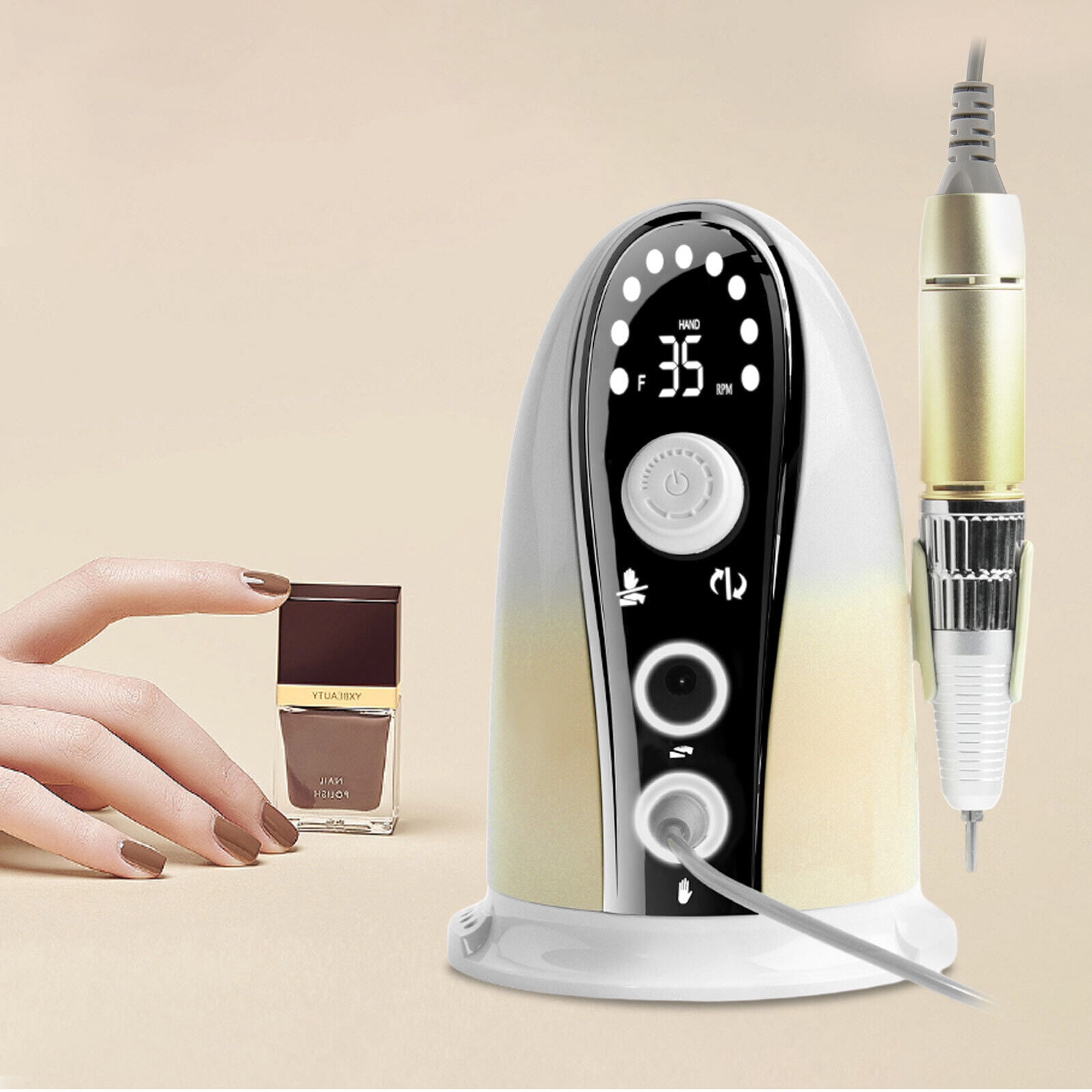 Electric Nail Drill File Manicure & Pedicure Machine Polishing Tool 35000rpm