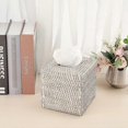 thumbnail image 3 of Rattan Square Tissue Cover Holder Decoration Tissue Organizer Box Cube Tissue Paper Holder, 3 of 4