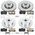 thumbnail image 3 of PowerStop Front and Rear Z23 Evolution Sport Carbon-Fiber Ceramic Brake Pad and Drilled & Slotted Rotor Kit Fits: LEXUS Select Models K4071, 3 of 10