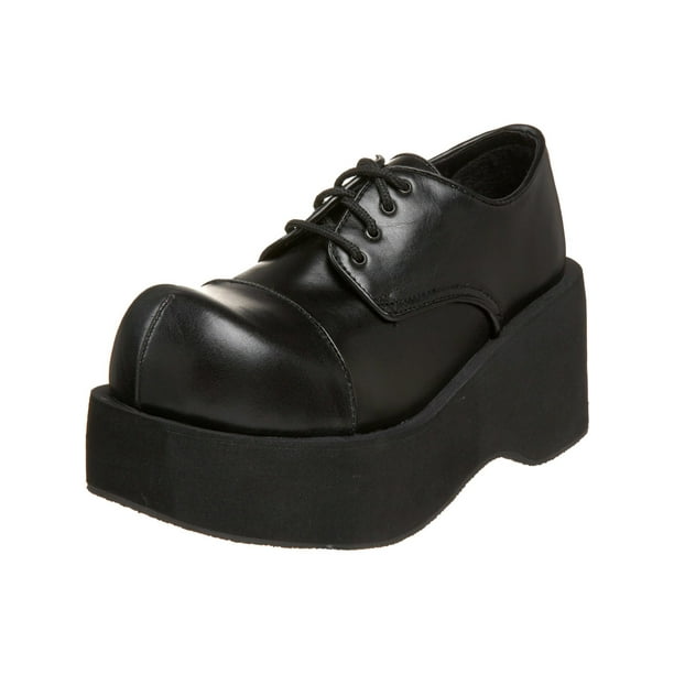 Demonia 3 1 4 Inch Womens Gothic Black Shoes Wedge Platform