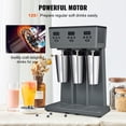 thumbnail image 2 of KFFKFF Milkshake Creator, Triple Electric Units of 375W Each, Professional Three-Head Beverage Blending Device, Equipped with LED Smart Microswitch, 3-Speed Shake Blender, 3 x 820 ml Containers, 2 of 9