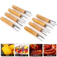 thumbnail image 1 of Soporte para maíz, soportes para tenedores de maíz, 8 Uds. Brochetas de mazorca, acero inoxidable, 1 of 5