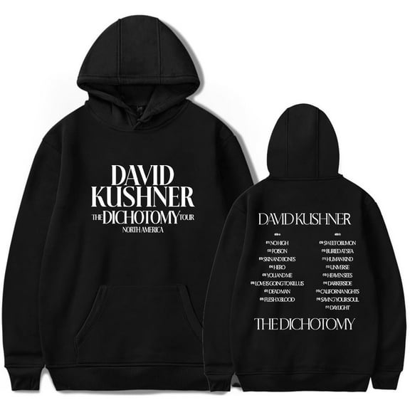 David Kushner The Dichotomy Tour Hoodie Men Women Fashion Hooded Sweatshirt Unisex Trend Hip Hop Long Sleeve Pullovers