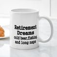 thumbnail image 3 of CafePress - Retirement Dreams Mug - 11 oz Ceramic Mug - Novelty Coffee Tea Cup, 3 of 4