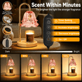 thumbnail image 6 of Elegant Pink Floral Candle Warmer Lamp for Jar Candles, Adjustable Height Dimmable with Timer & 2 Bulbs, 6 of 9