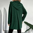 thumbnail image 5 of iHPH7 Zip Up Sweaters for Women Fall Clothes Cardigan with Hood Soft Cardigans for Women Fall Sweaters for Women Sweater Jacket for Women Casual Outerwear Green L, 5 of 5
