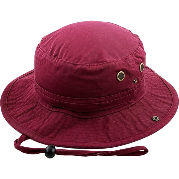 Boonie Bucket Hat Boonie Basic Hunting Fishing Outdoor Summer Cap Unisex Cotton 2 Sizes