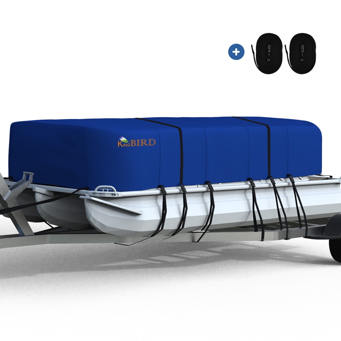 25-28' Pontoon Cover Heavy Duty 600D Boat WaterProof Trailer Fishing Ski Covers 