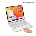 thumbnail image 2 of Clavier Tactile Rotatif à 360° pour iPad Pro 12.9 2021 5e Génération Clavier Rétroéclairé avec Trackpad Intégré, Clavier Pliable Bluetooth pour Pro 12.9 Pouces 4e 3e Génération (Argent), 2 of 7