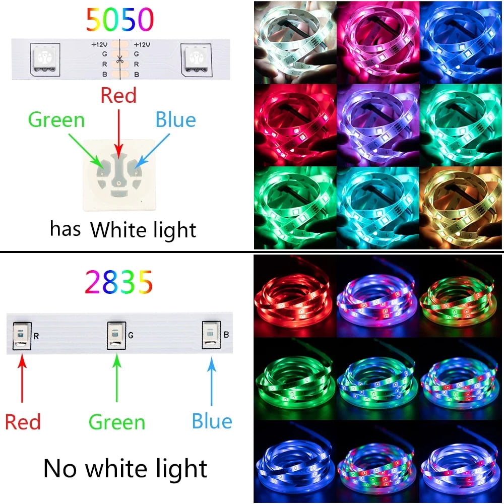 49.2ft LED Lights for Bedroom, RGB LED Strip Lights for Living Room, Party Decor with Dimmable Lighting, Bright Adjustable Colors, and 8 Lighting Modes, Adhesive Backing