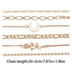 thumbnail image 4 of Pulsera con seis cuentas combinadas, pulsera redonda con luna en capas, pulsera con flores surtidas, 4 of 6