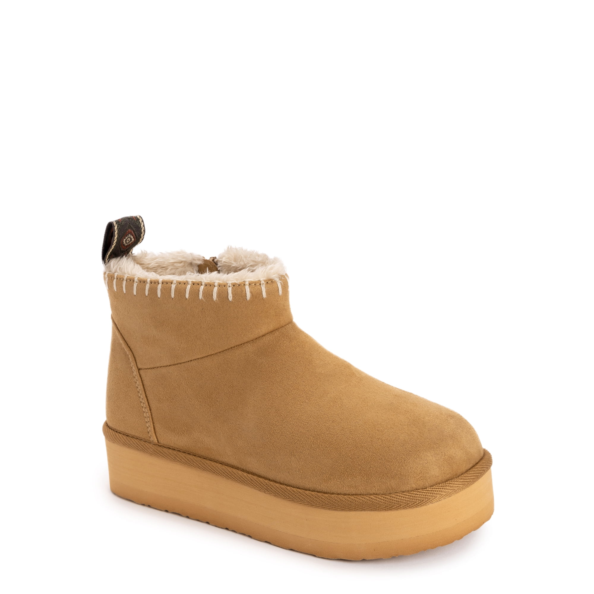 MUK LUKS Women s Augie Mini Side Zip Cozy Bootie