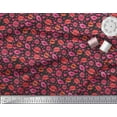 thumbnail image 3 of Soimoi Black Heavy Canvas Fabric Heart & Lips Women Fabric Prints By Yard 58 Inch Wide, 3 of 3