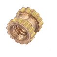 thumbnail image 4 of Cylindre en Laiton M2 Moleté Rond Moulé avec Insert et Écrous Encastrés (M2*4*3.5; 100 Pcs), 4 of 9