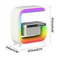thumbnail image 2 of Ikohbadg Wireless Charger Atmosphere Lamp, Bluetooth Speaker with Music Clock Alarm, Dimmable Sleep Light, 15W Fast Wireless Charging, Multi-Functional Bedside Lamp for Home and Office, 2 of 9