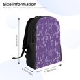 thumbnail image 4 of Easygdp Lavender Flowers Mochila Versátil y Elegante: Comodidad, Almacenaje y Durabilidad para la Universidad, Trabajo, Viajes y Uso Diario, 4 of 8