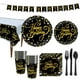 thumbnail image 5 of Bewildely El plástico celebra con estilo usando platos de vajilla desechables para fiestas de cumpleaños Kits de decoración para fiestas, 5 of 5