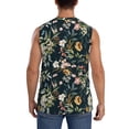 thumbnail image 4 of Fotbe Watercolor Floral Men's Camiseta sin Mangas Estampada para Hombres, Playera Casual para Gimnasio, Entrenamiento, Playa-Large, 4 of 7
