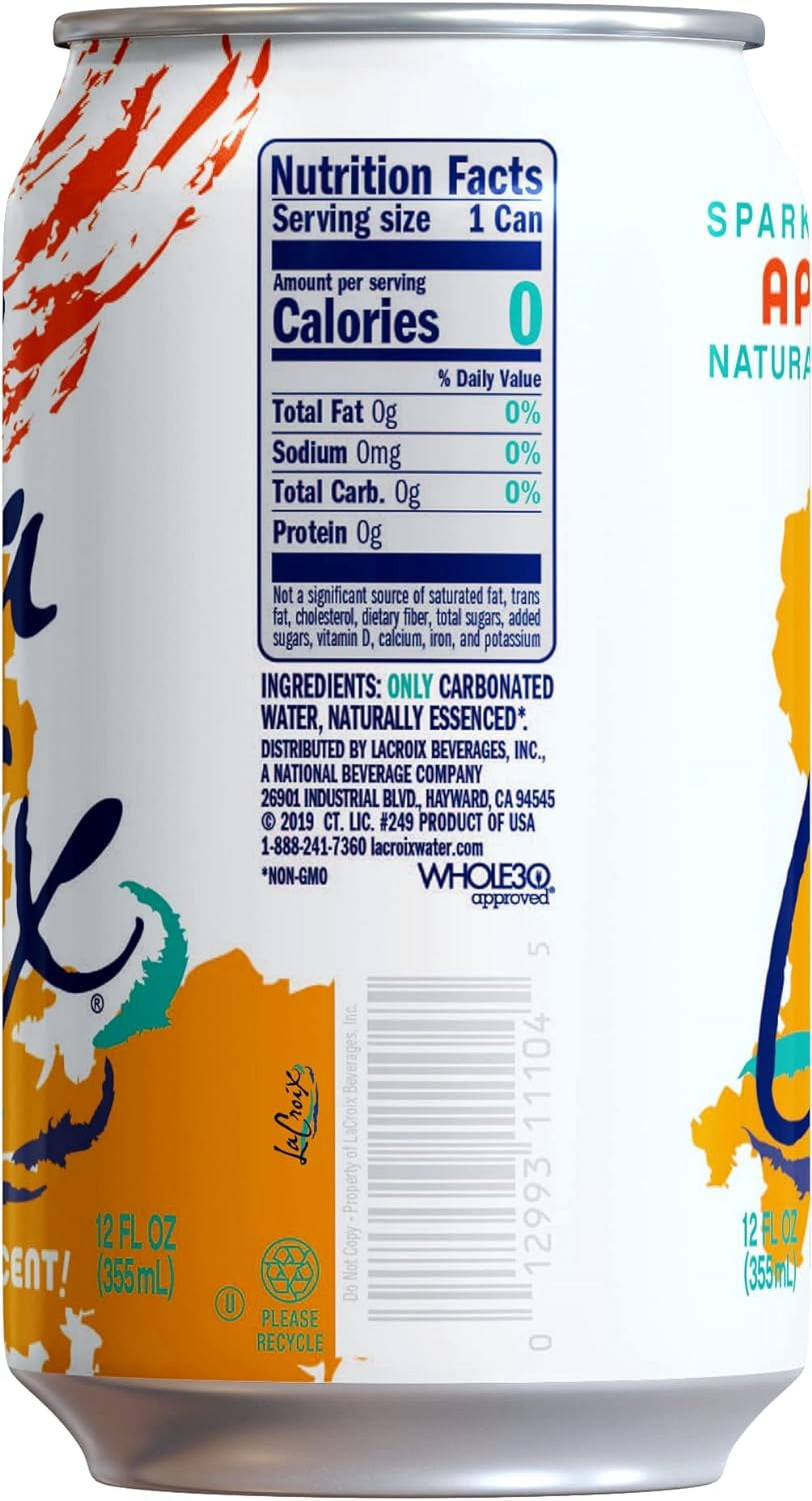 LaCroix Apricot Sparkling Water - 12pk/12 fl oz Cans, 12 / Pack (Quantity)