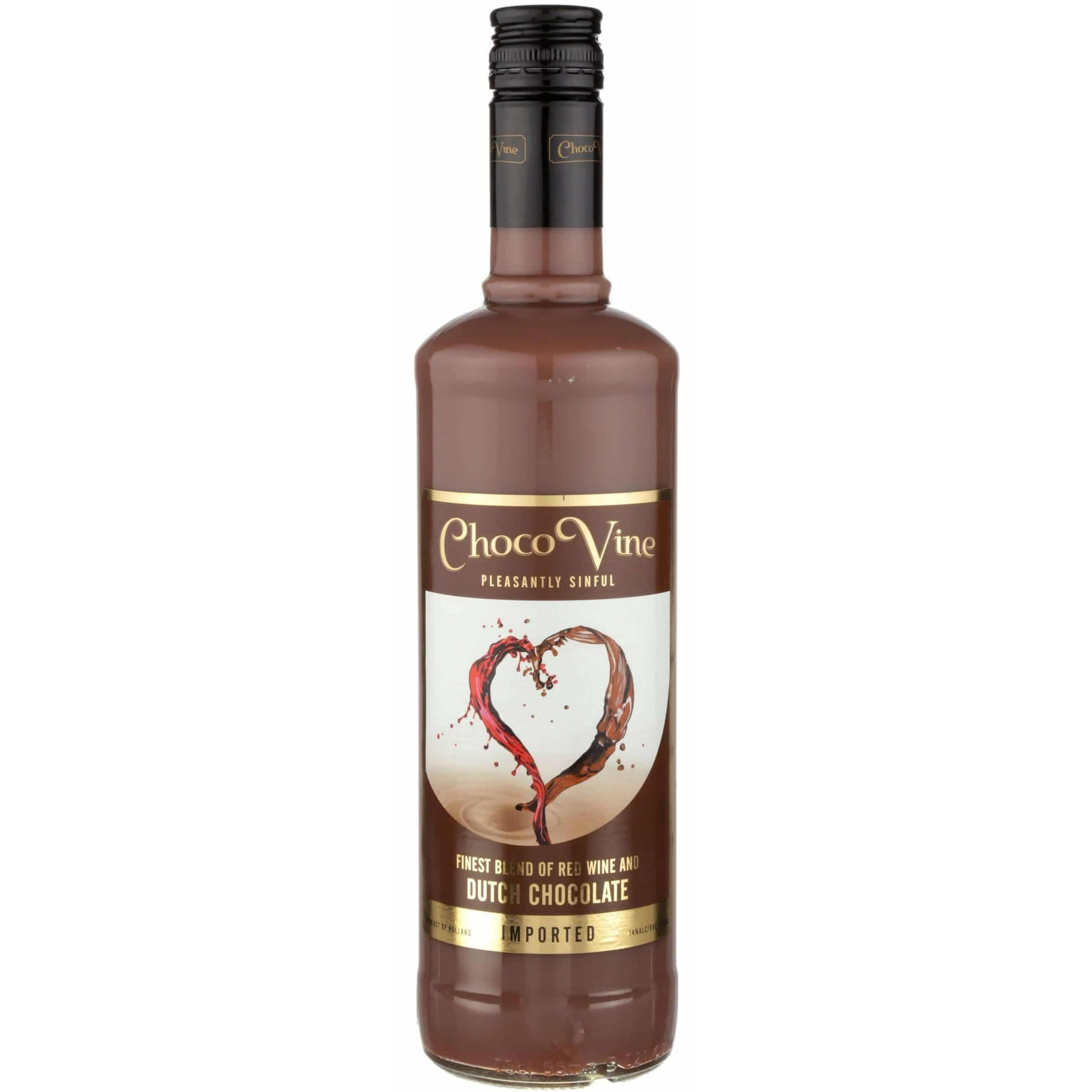 Chocovine Dutch Chocolate Flavored Wine Netherlands, 750 ml Bottle, 14% ABV