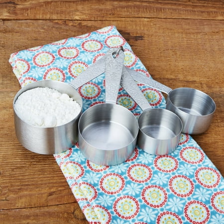 The Pioneer Woman Playful Posy Embossed Stainless Steel Measuring Cups