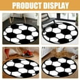 thumbnail image 5 of SOPOTUTU Soccer Rug for Bedroom Polyester Decorative Area Rug Football 1Pack, 5 of 8